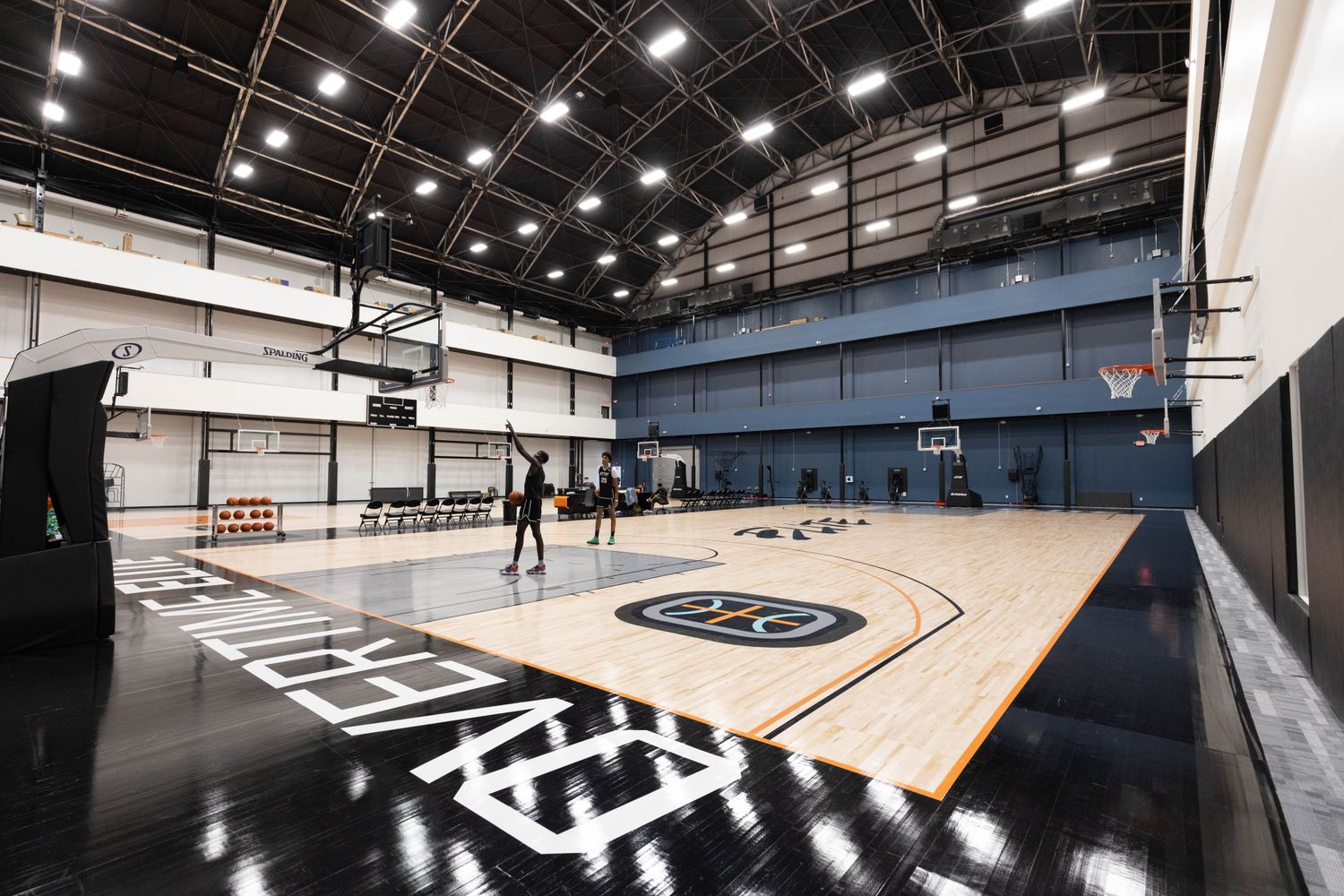 The gym for Overtime Elite basketball.